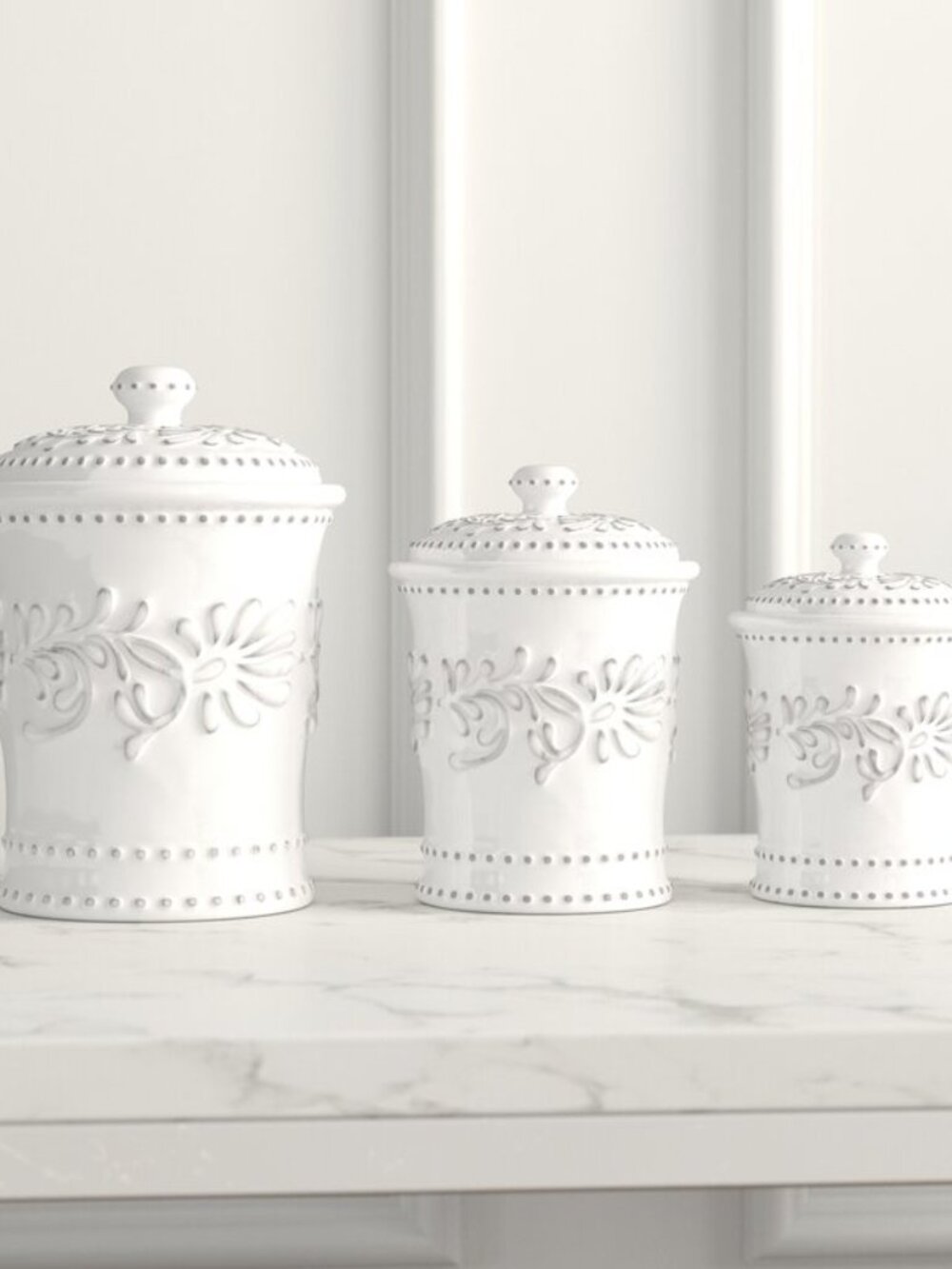 Bianca Leaf Kitchen Canister Set